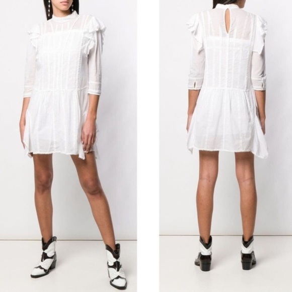 Isabel Marant Dresses & Skirts - Isabel Marant cotton ruffle dress